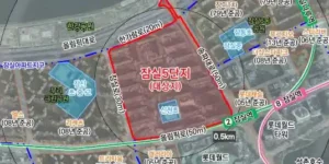 잠실주공 5단지 위치도(송파구 잠실동 27번지 일대) (출처 서울시)