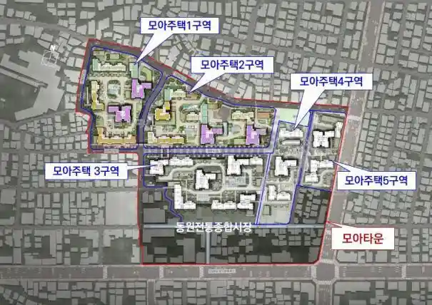 중랑구 면목동 86-3 모아타운 사업 배치도 (출처 서울시)