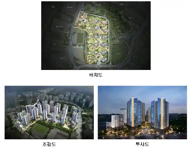 흑석9 재개발사업 배치도, 조감도 등(출처 서울시)