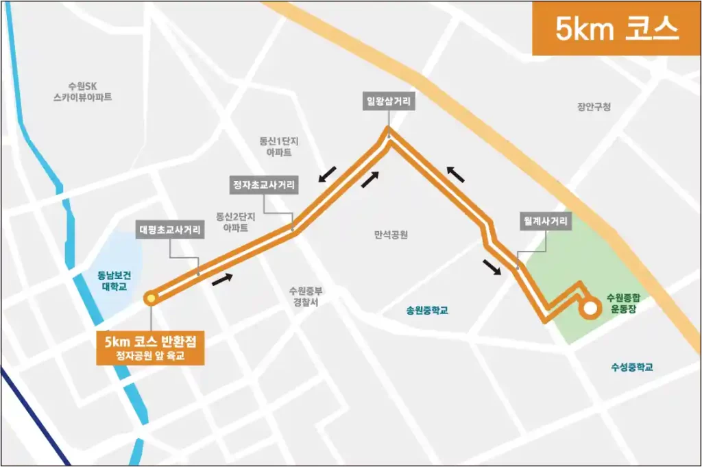 2025년 경기마라톤대회 5km 코스
