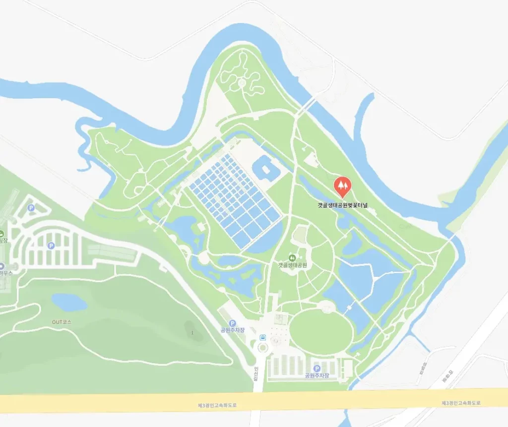 경기도 벚꽃 명소 8곳(시흥 갯골생태공원) 위치 이미지(출처 네이버)