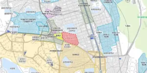 미아동 345-1번지 신속통합기획(재개발) 위치도