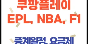 쿠팡플레이로 EPL, NBA, F1 완벽 시청 가이드 (2025 최신 중계 일정)