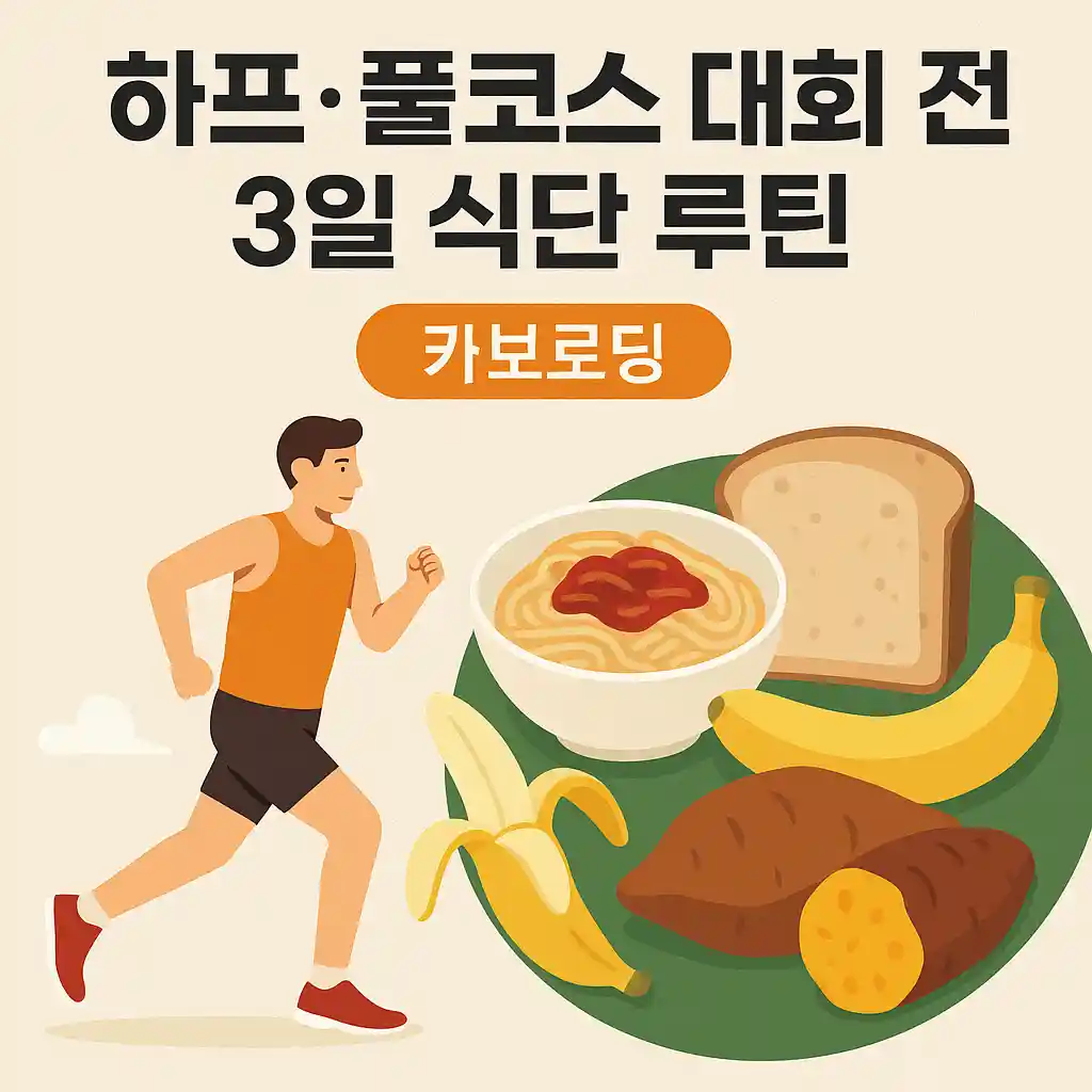 하프마라톤·풀코스 대회 전 3일 식단 루틴, 카보로딩 완벽 가이드